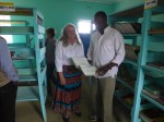 Janet and Kinoti in the Library