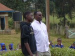 Kinoti and son Wega speak to the assembly