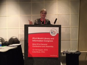 Nancy presents on services to the homeless