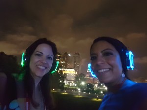 Rita and Jimena rocking to the music